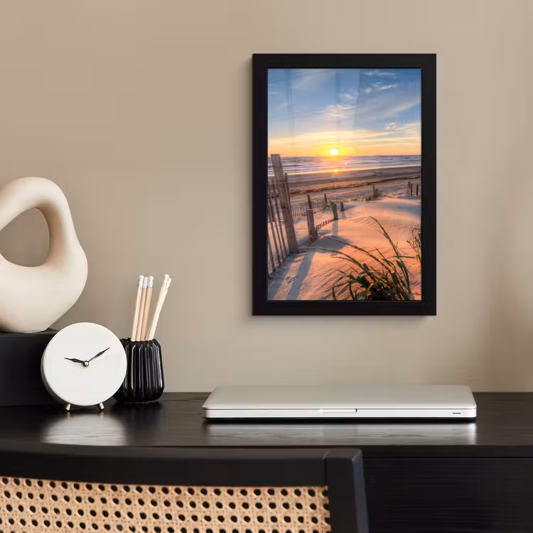 Poster met lijst - Strand - Zee - Duin - Zonsondergang - Landschap — 3