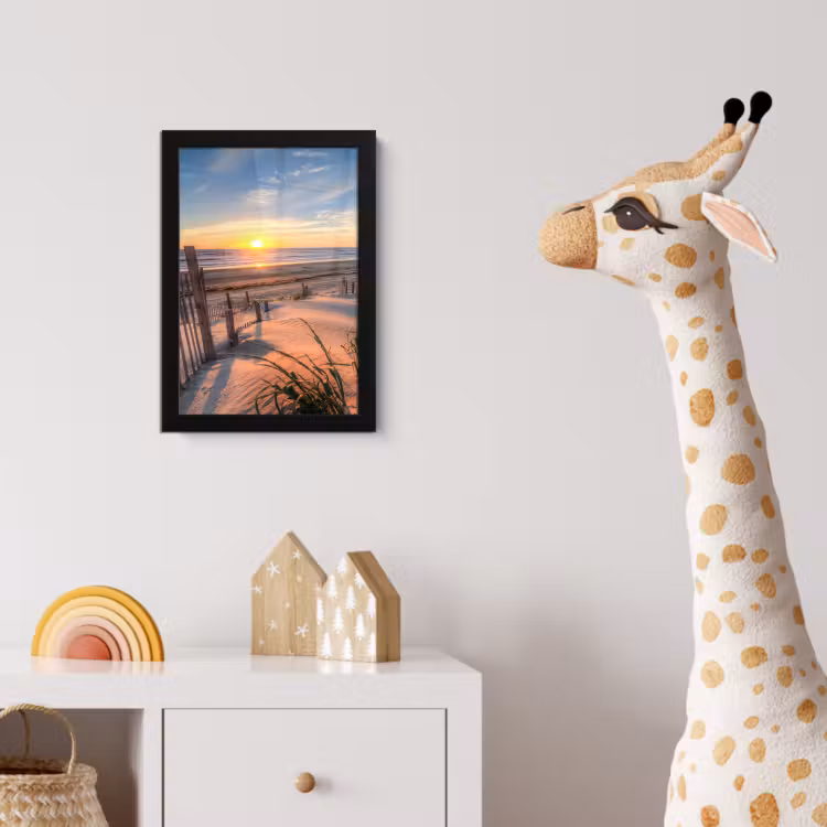 Poster met lijst - Strand - Zee - Duin - Zonsondergang - Landschap — 5