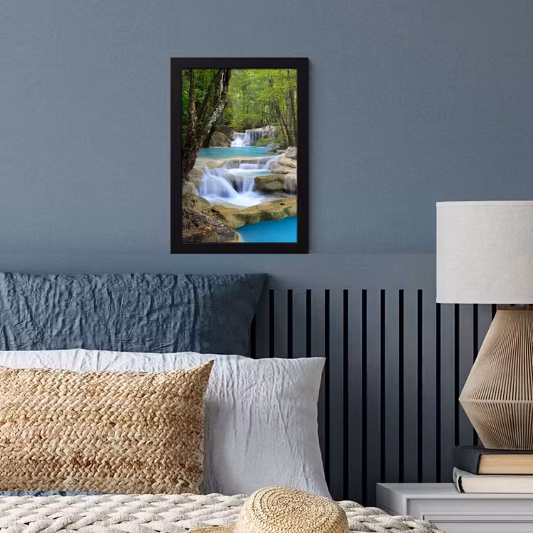 Poster met lijst - Waterval - Natuur - Rivier - Bos - Water — 4