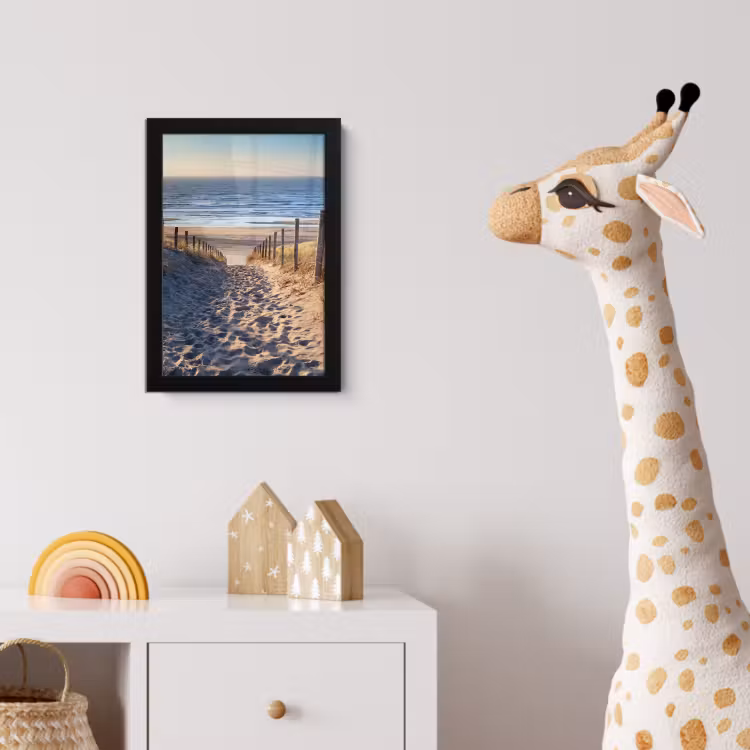 Poster met lijst - Zand - Strand - Duin - Zee - Zomer — 5