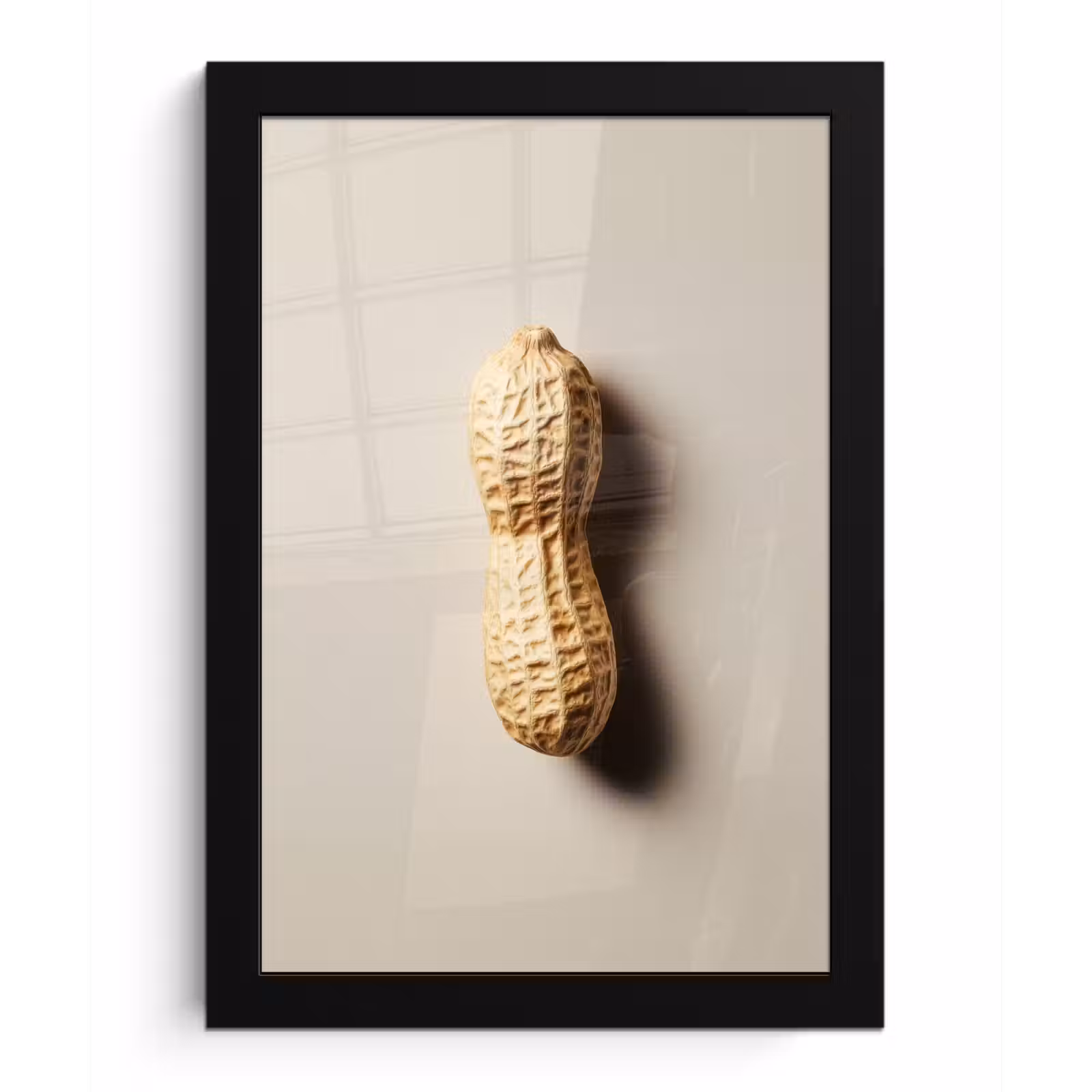 Poster met lijst - Pinda - Ruw - Beige — 1