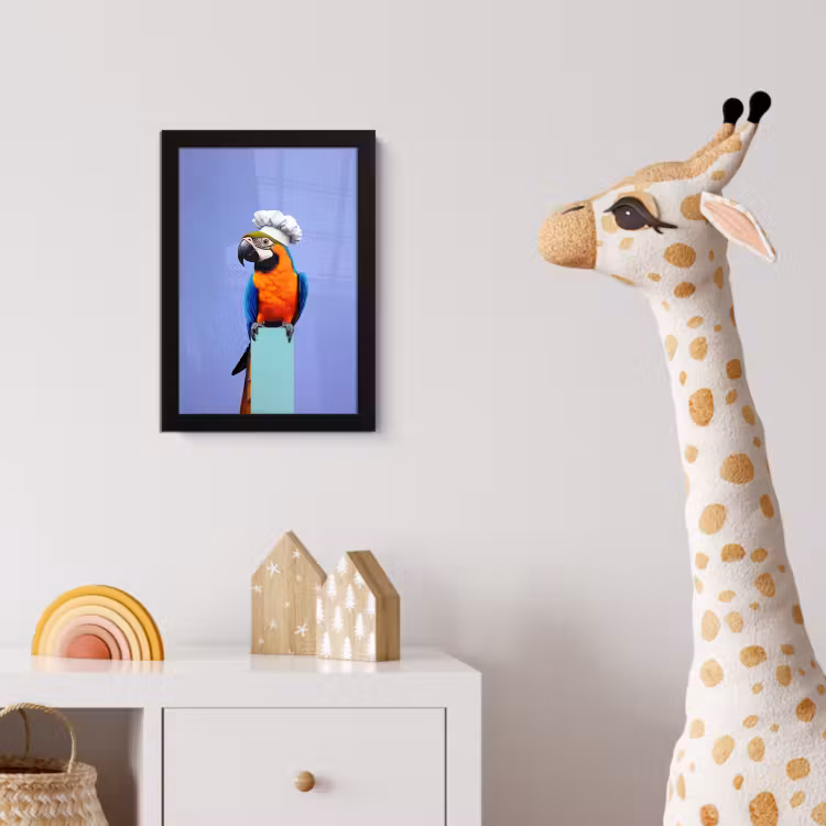 Poster met lijst - Papegaai - Koksmuts - Vogel - Leuk — 5