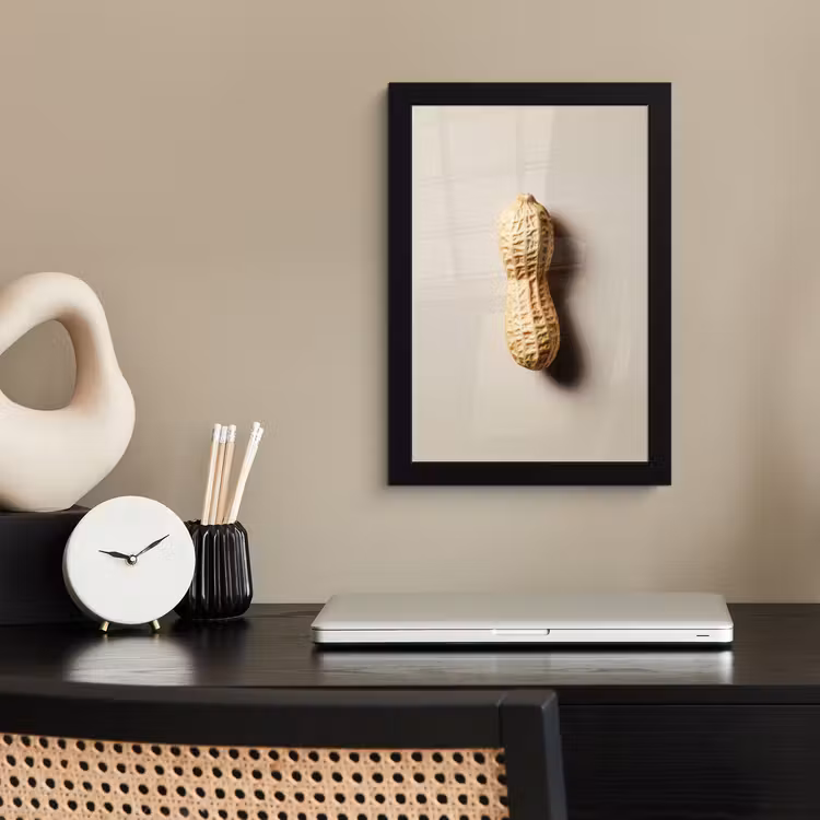 Poster met lijst - Pinda - Ruw - Beige — 3