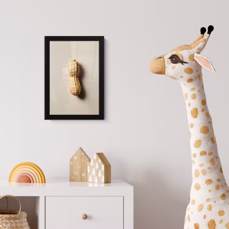 Poster met lijst - Pinda - Ruw - Beige — 5