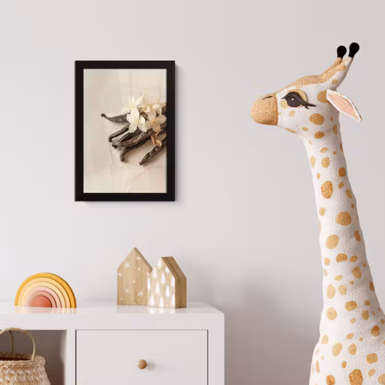 Poster met lijst - Vanille - Bloemen - Beige — 5