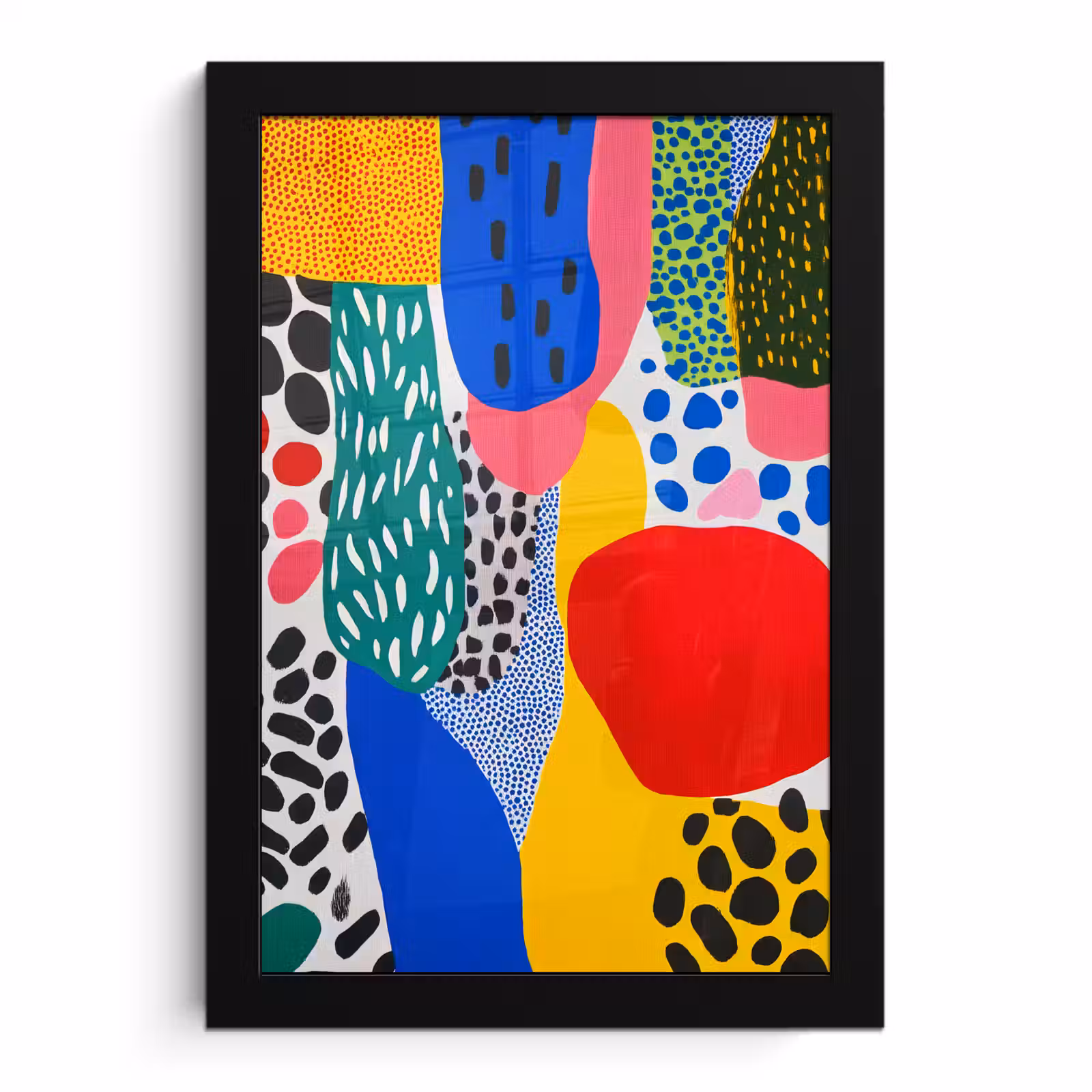 Poster met lijst - Stippen - Vormen - Modern - Kleuren — 1