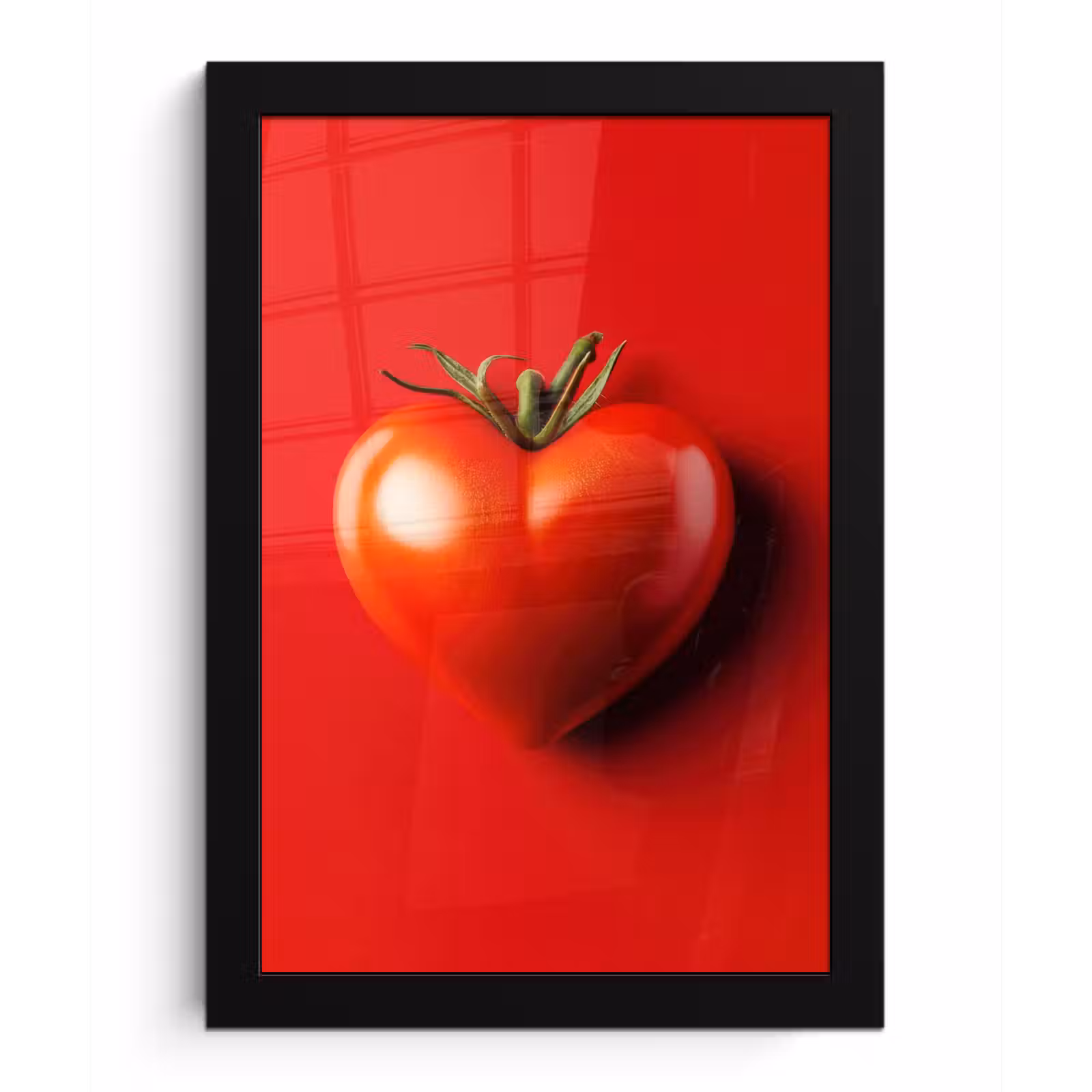 Poster met lijst - Tomaat - Rood - Hart — 1