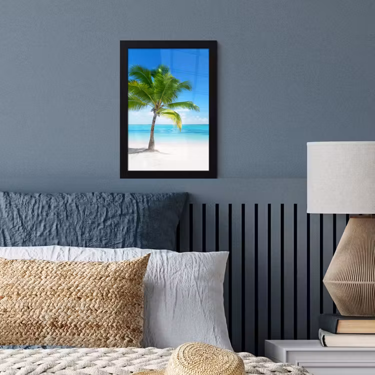 Poster met lijst - Palmboom - Strand - Zee - Zomer — 4