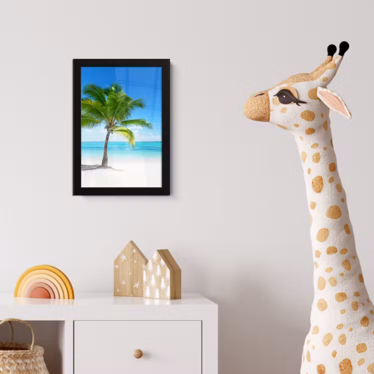 Poster met lijst - Palmboom - Strand - Zee - Zomer — 5