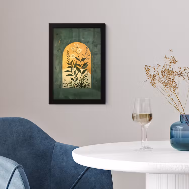 Poster met lijst - Plant - Bloemen - Wit — 2