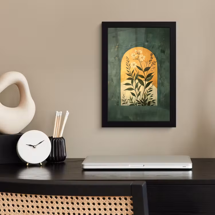 Poster met lijst - Plant - Bloemen - Wit — 3
