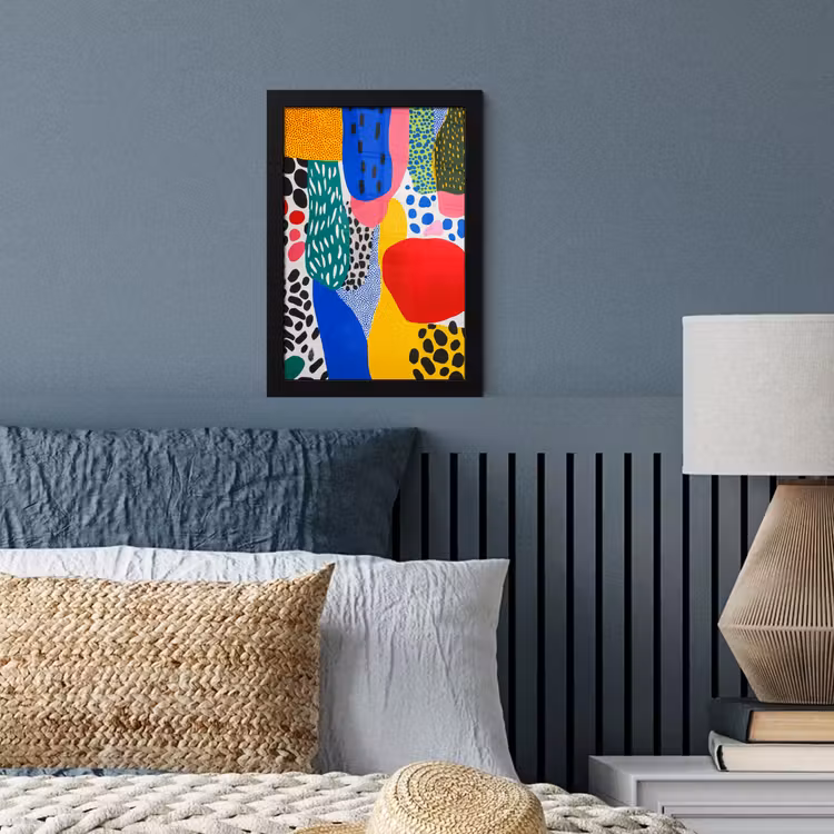 Poster met lijst - Stippen - Vormen - Modern - Kleuren — 4