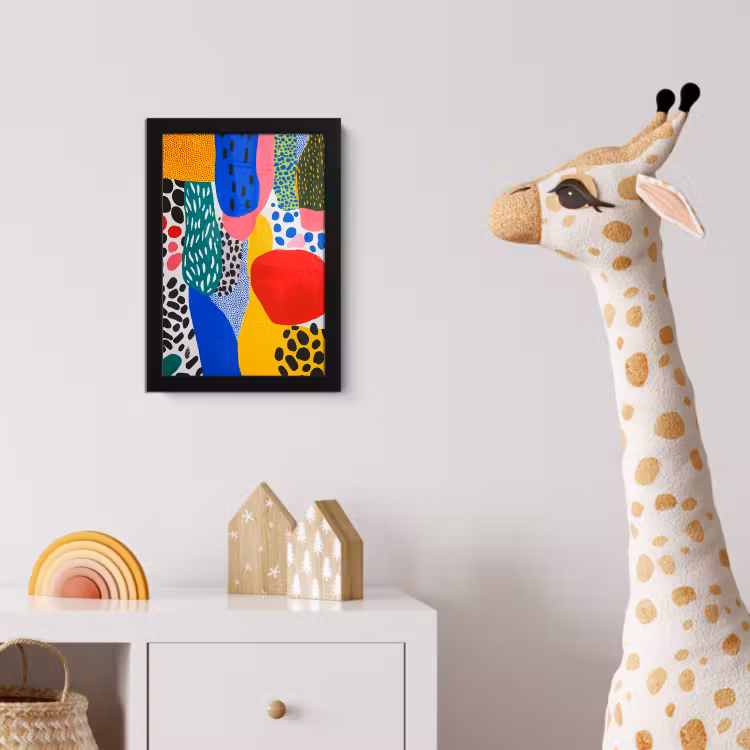Poster met lijst - Stippen - Vormen - Modern - Kleuren — 5