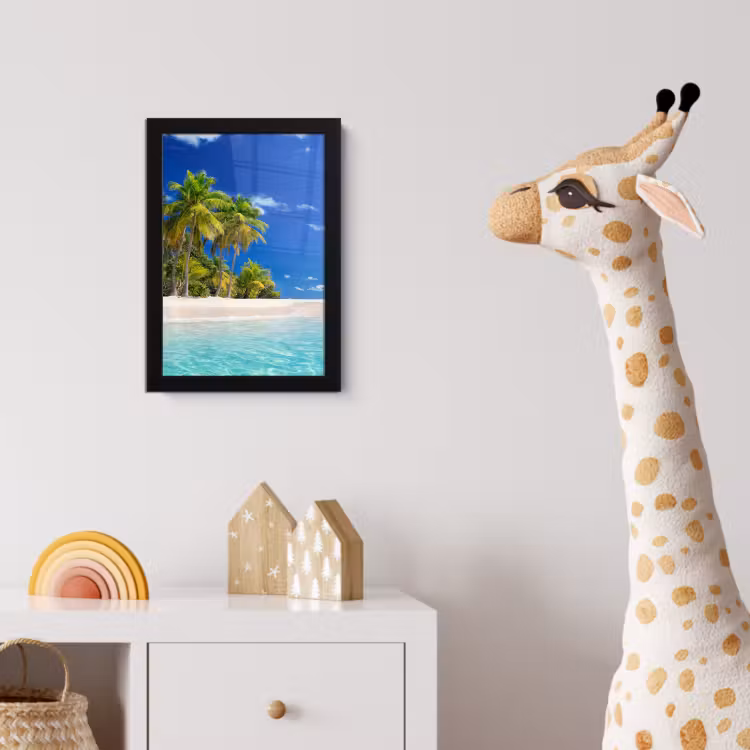 Poster met lijst - Strand - Zee - Palmboom - Zon - Zomer — 5
