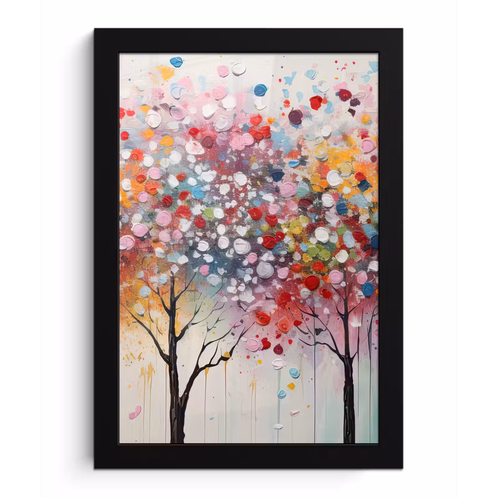 Poster met lijst - Kunst - Bomen - Natuur - Acryl — 1
