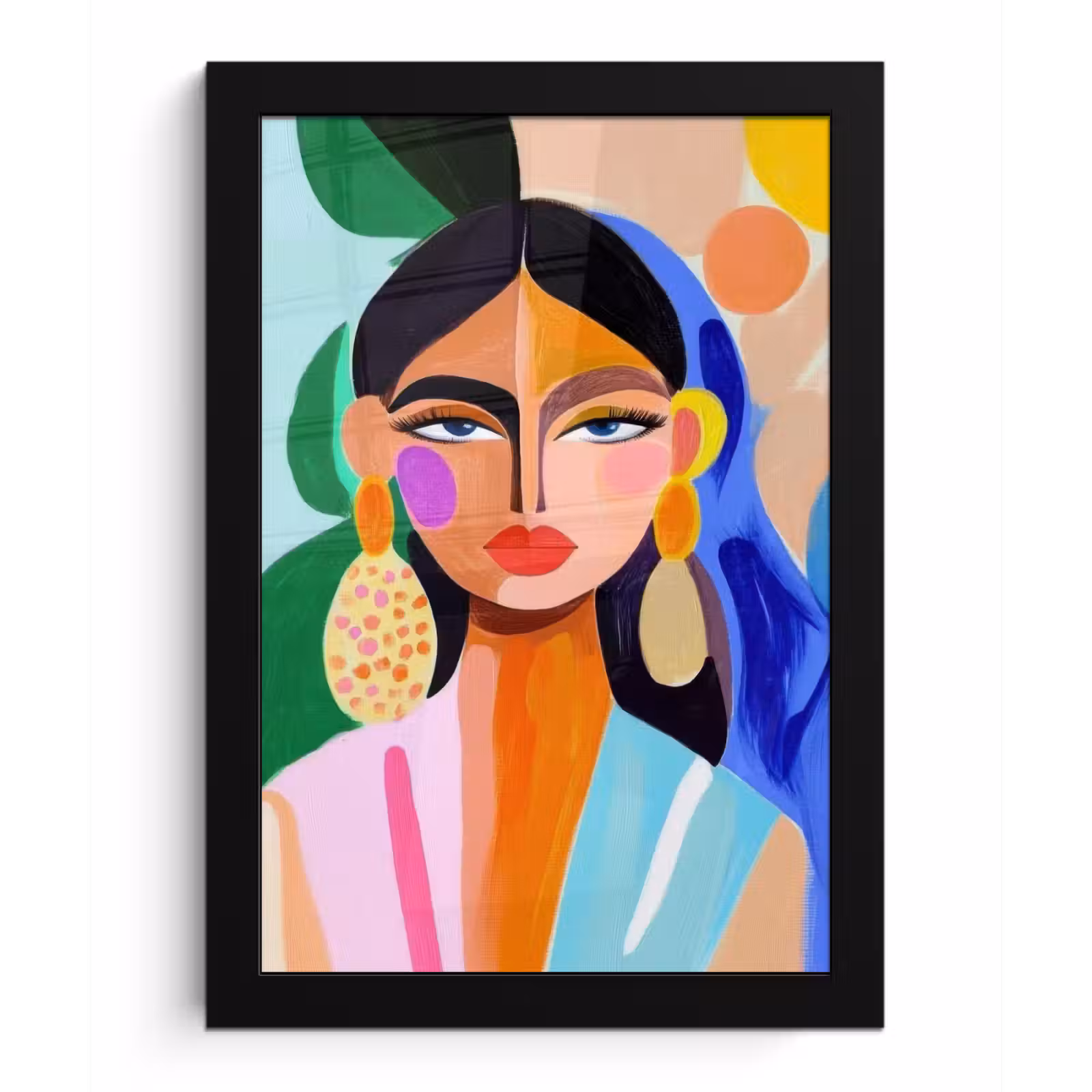 Poster met lijst - Portret - Vrouw - Modern — 1