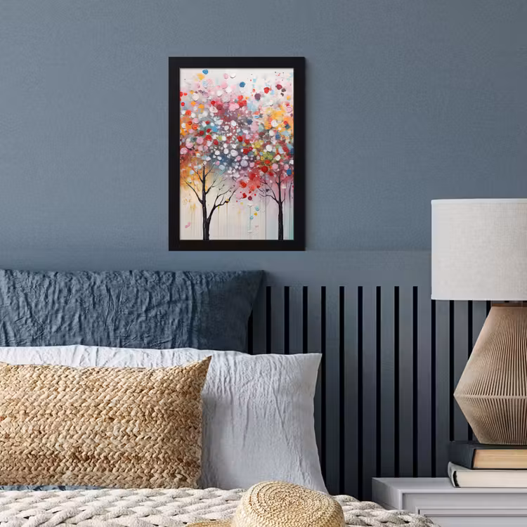 Poster met lijst - Kunst - Bomen - Natuur - Acryl — 4