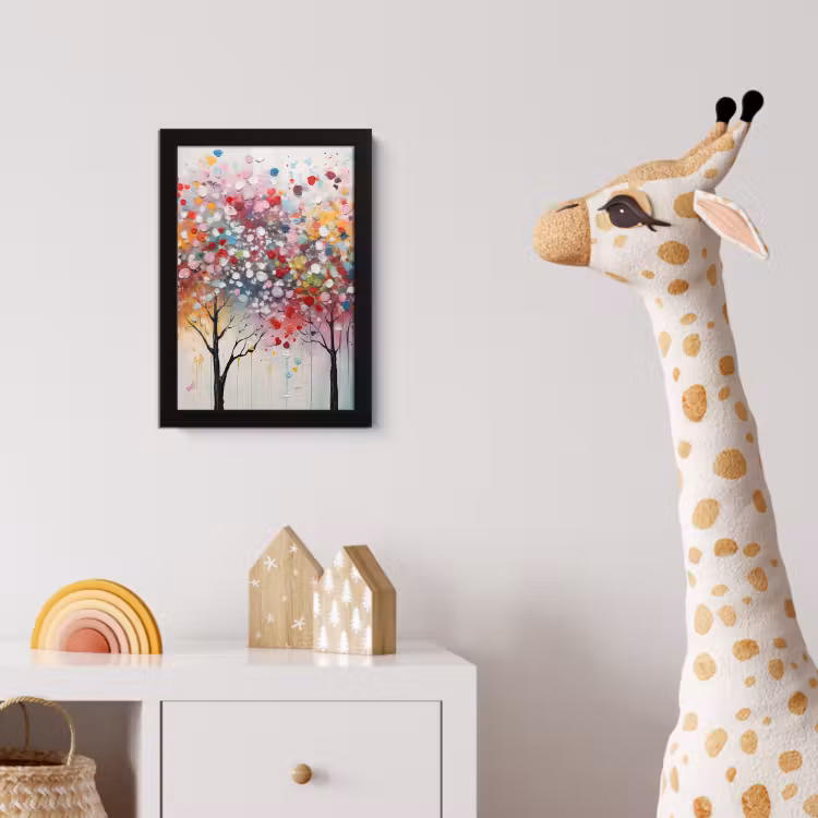 Poster met lijst - Kunst - Bomen - Natuur - Acryl — 5