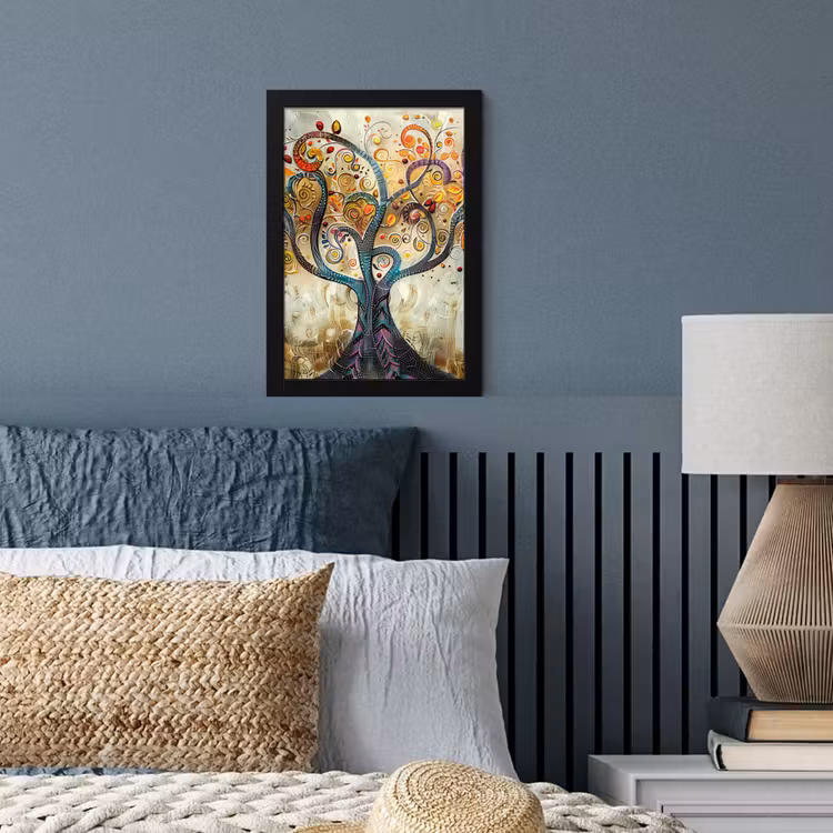 Poster met lijst - Kunst - Levensboom - Botanisch - Abstract — 4