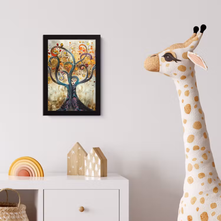 Poster met lijst - Kunst - Levensboom - Botanisch - Abstract — 5