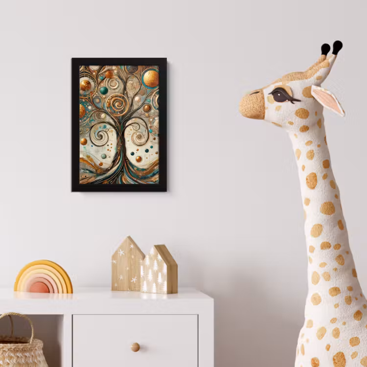 Poster met lijst - Levensboom - Boom - Abstract - Modern — 5