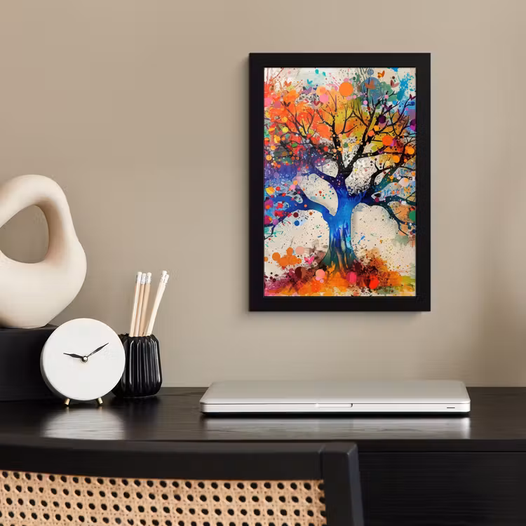Poster met lijst - Levensboom - Natuur - Kleurrijk - Boom — 3