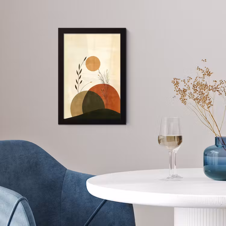 Poster met lijst - Planten - Abstract - Vormen — 2