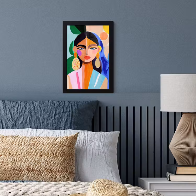 Poster met lijst - Portret - Vrouw - Modern — 4