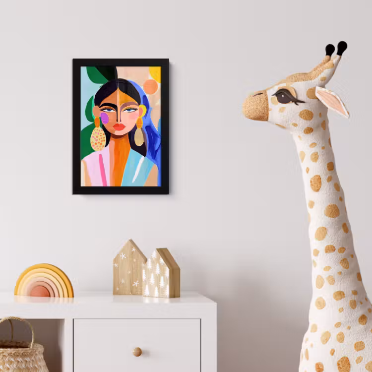 Poster met lijst - Portret - Vrouw - Modern — 5