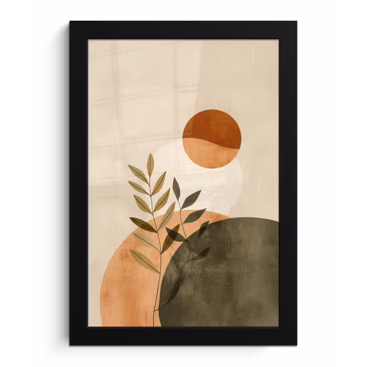 Poster met lijst - Takken - Vormen - Abstract — 1
