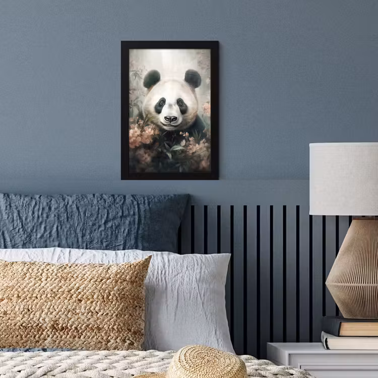 Poster met lijst - Panda - Dieren - Bloemen - Planten — 4