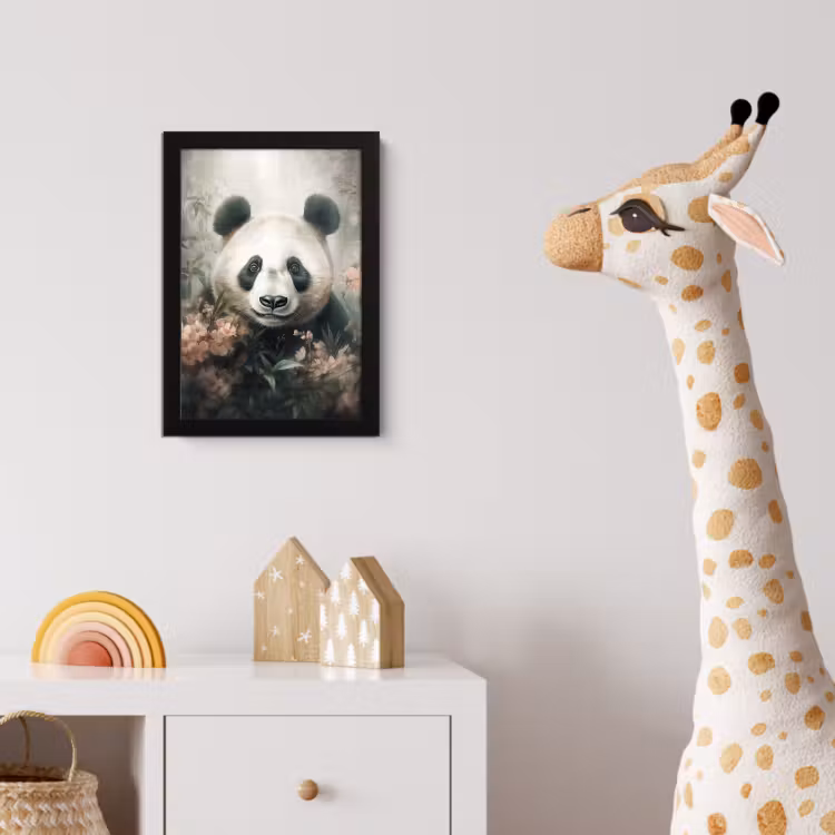 Poster met lijst - Panda - Dieren - Bloemen - Planten — 5