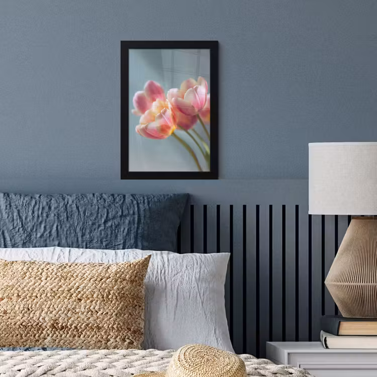 Poster met lijst - Tulpen - Roze - Stelen — 4