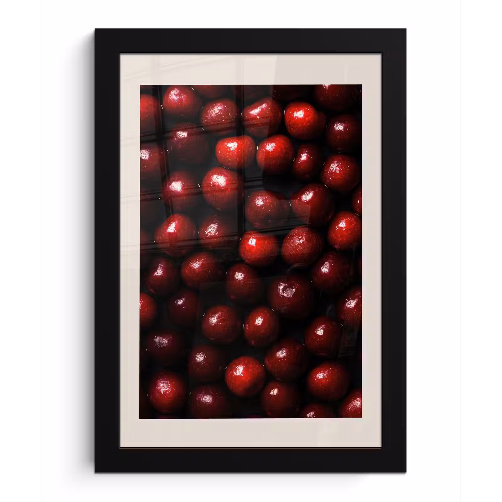 Poster met lijst - Kersen - Rood — 1