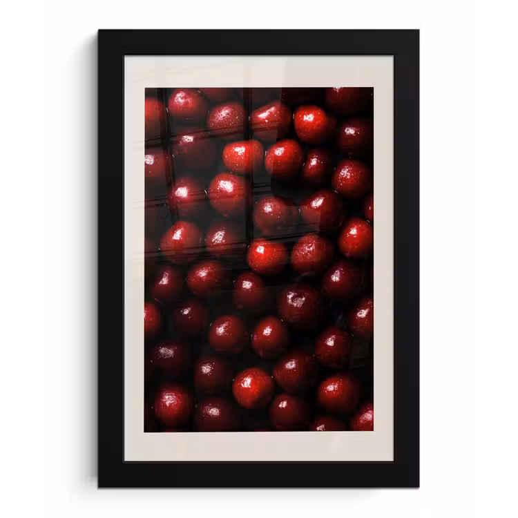 Poster met lijst - Kersen - Rood — 1