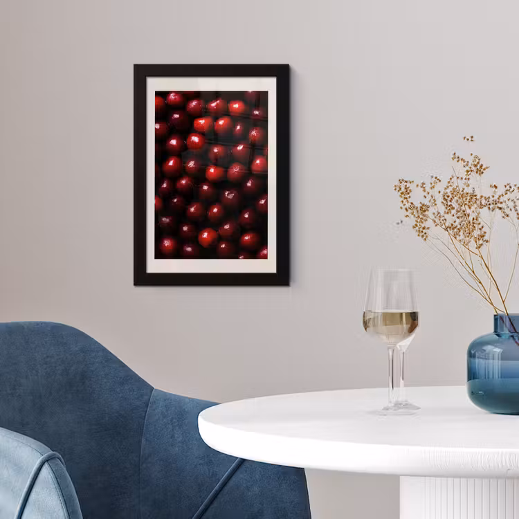 Poster met lijst - Kersen - Rood — 2