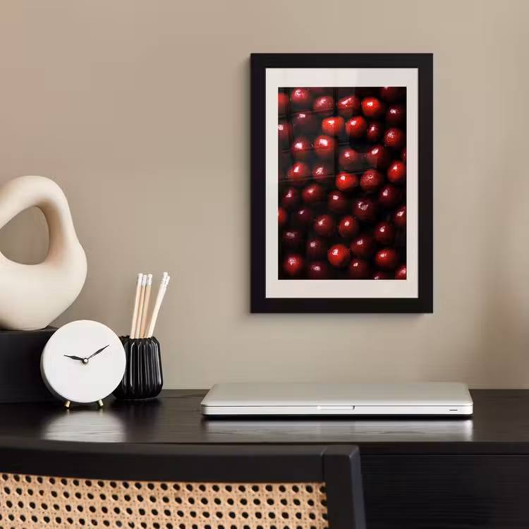 Poster met lijst - Kersen - Rood — 3