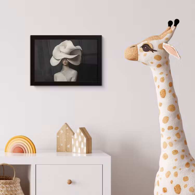 Poster met lijst - Modern - Vrouw - Hoed — 5