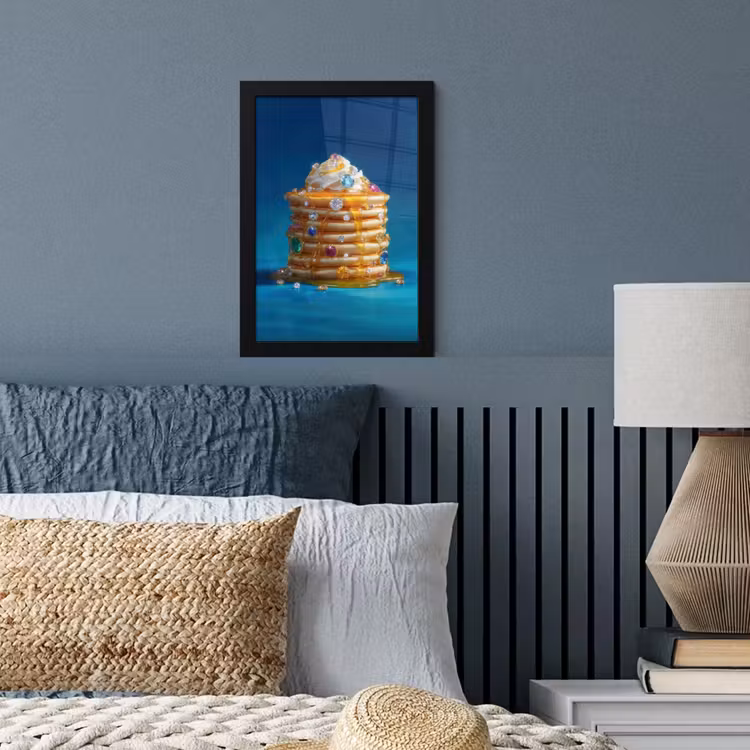 Poster met lijst - Pannenkoeken - Steentjes - Glitter - Slagroom — 4