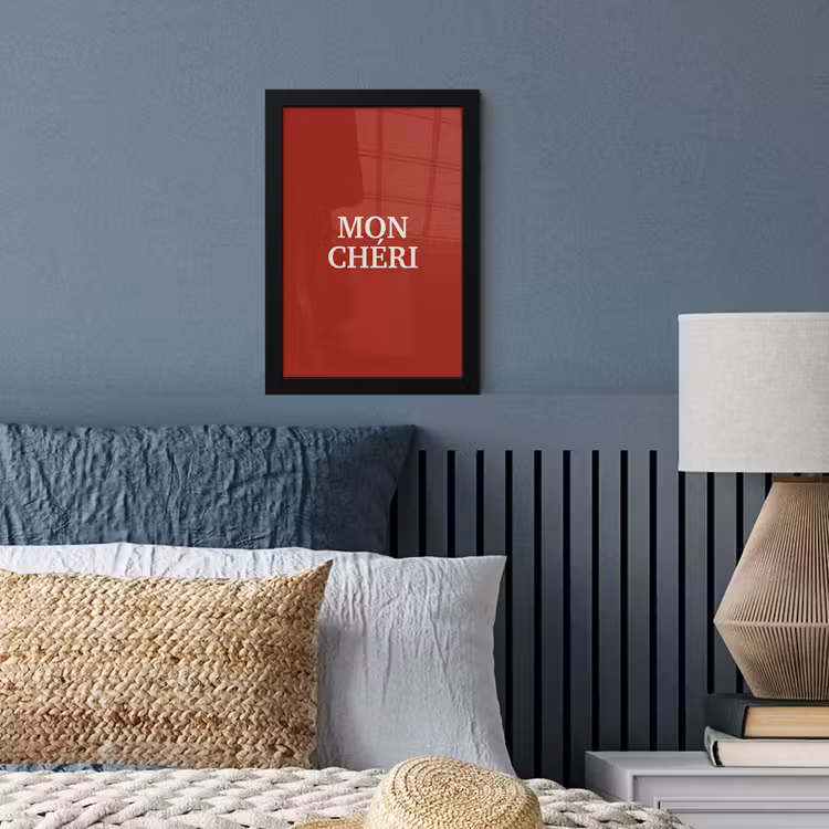 Poster met lijst - Rood - Frans - Quotes — 4