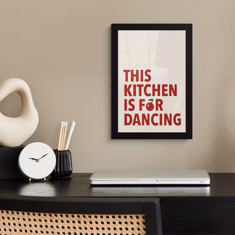 Poster met lijst - Rood - Quote - Kersen — 3