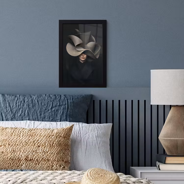 Poster met lijst - Zwarte - Hoed - Vrouw — 4