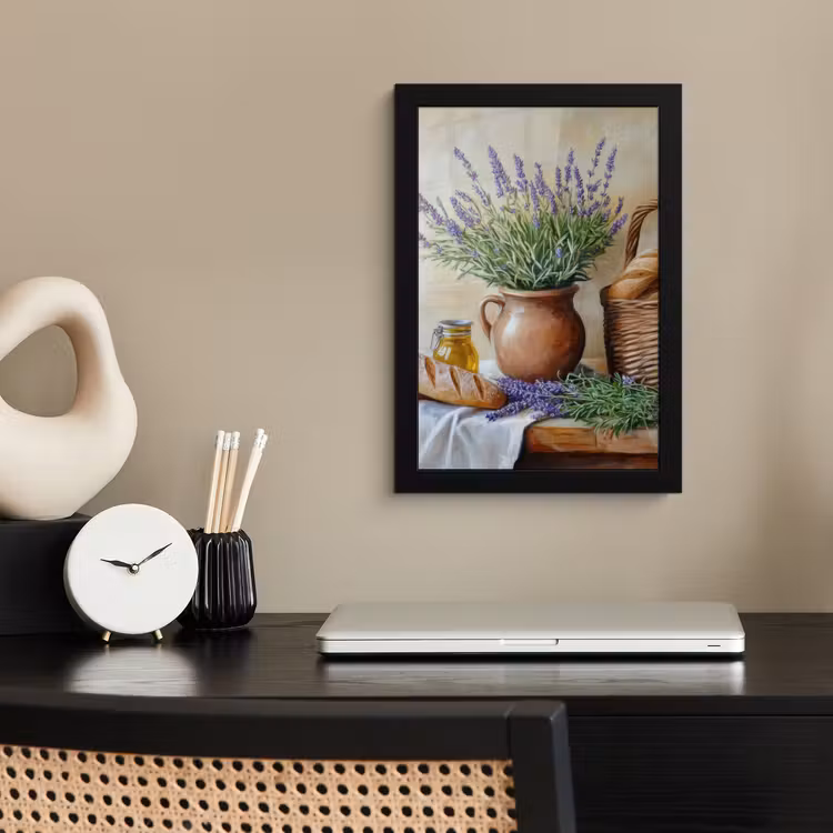 Poster met lijst - Lavendel - Brood - Stilleven — 3