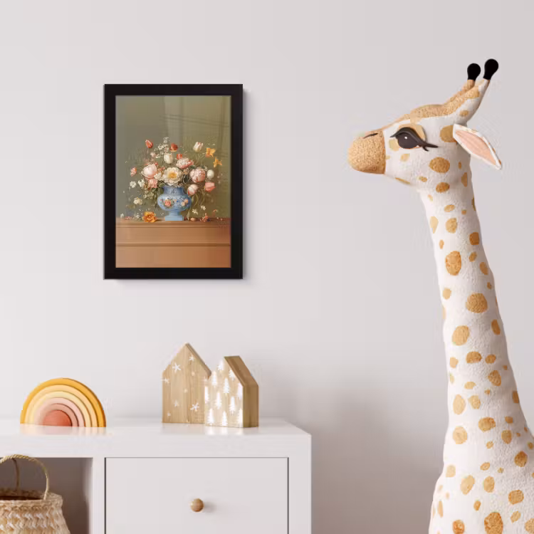 Poster met lijst - Neutral - Bloemen - Boeket - Vaas — 5