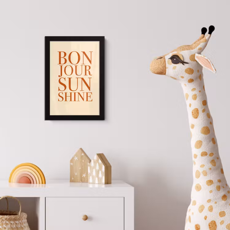 Poster met lijst - Oranje - Quote - Sun — 5
