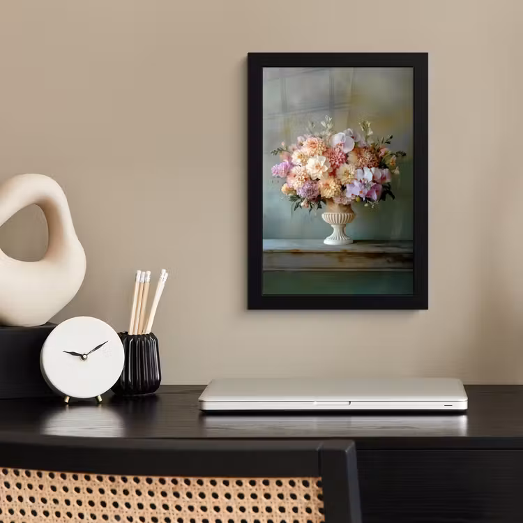 Poster met lijst - Orchidee - Boeket - Vaas - Bloemen — 3