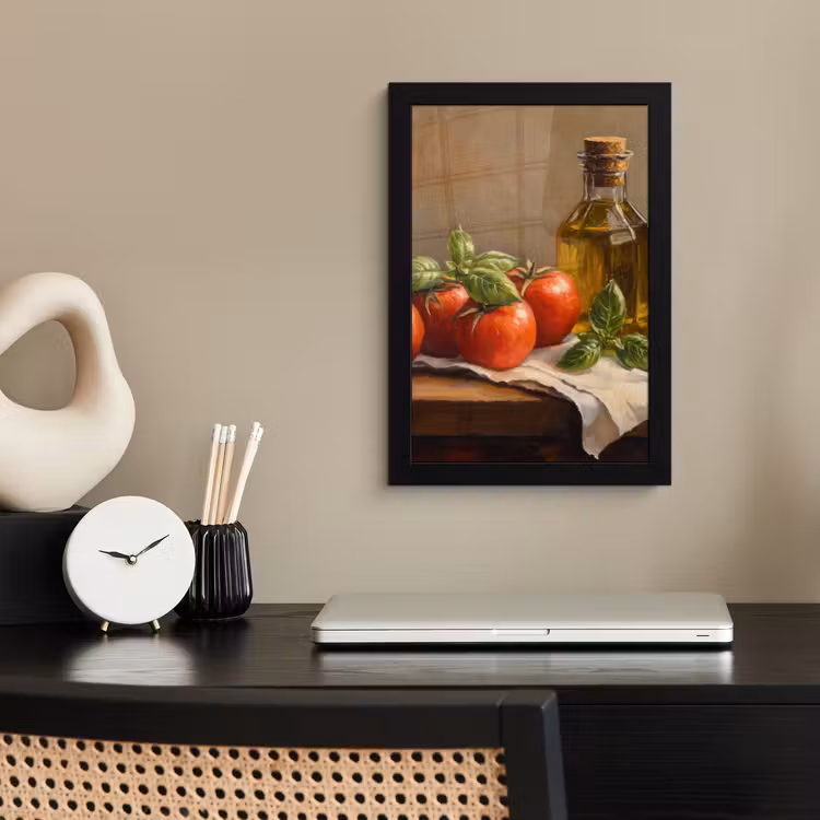 Poster met lijst - Tomaten - Olijfolie - Stilleven — 3