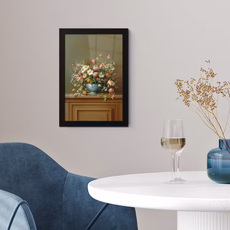 Poster met lijst - Vaas - Pastel - Kleuren - Bloemen — 2