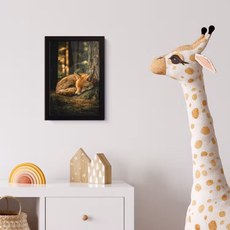 Poster met lijst - Vos - Bos - Slapen — 5