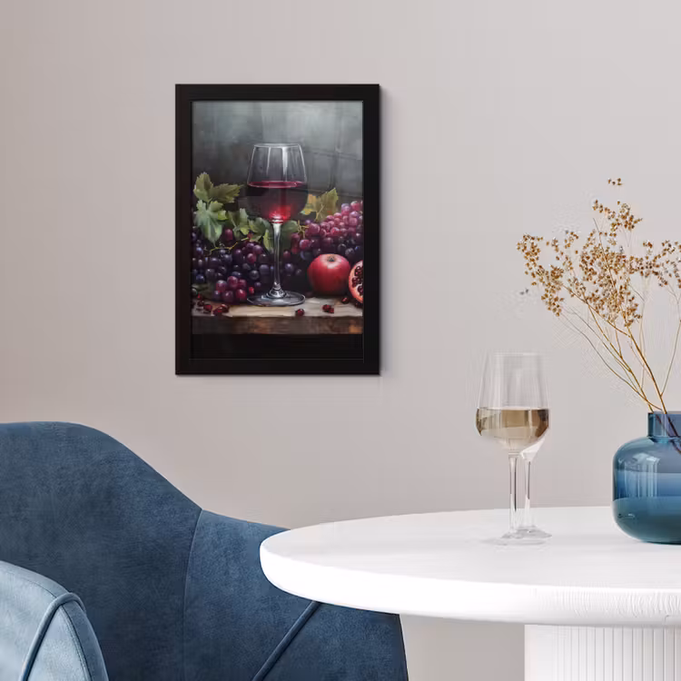 Poster met lijst - Wijn - Fruit - Stilleven — 2